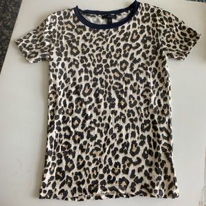 J Crew Cheetah Print Tee!